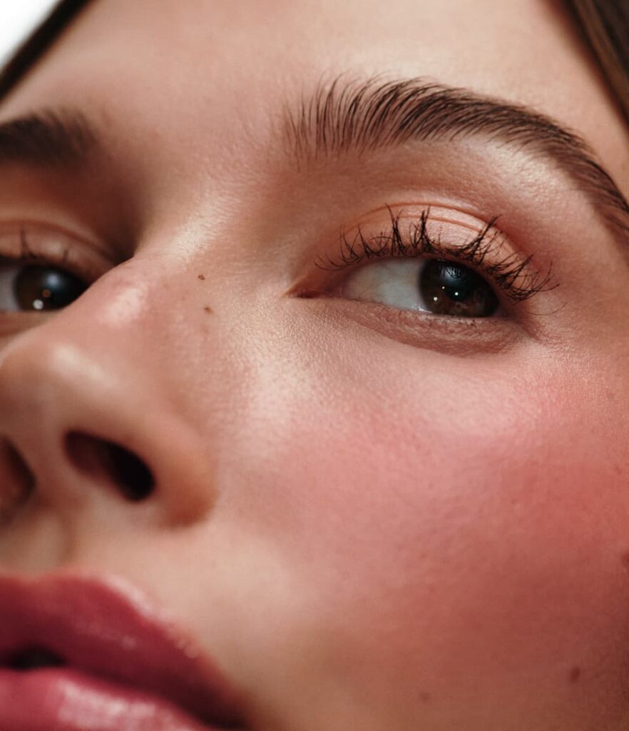 Pocket Blush applied on cheek