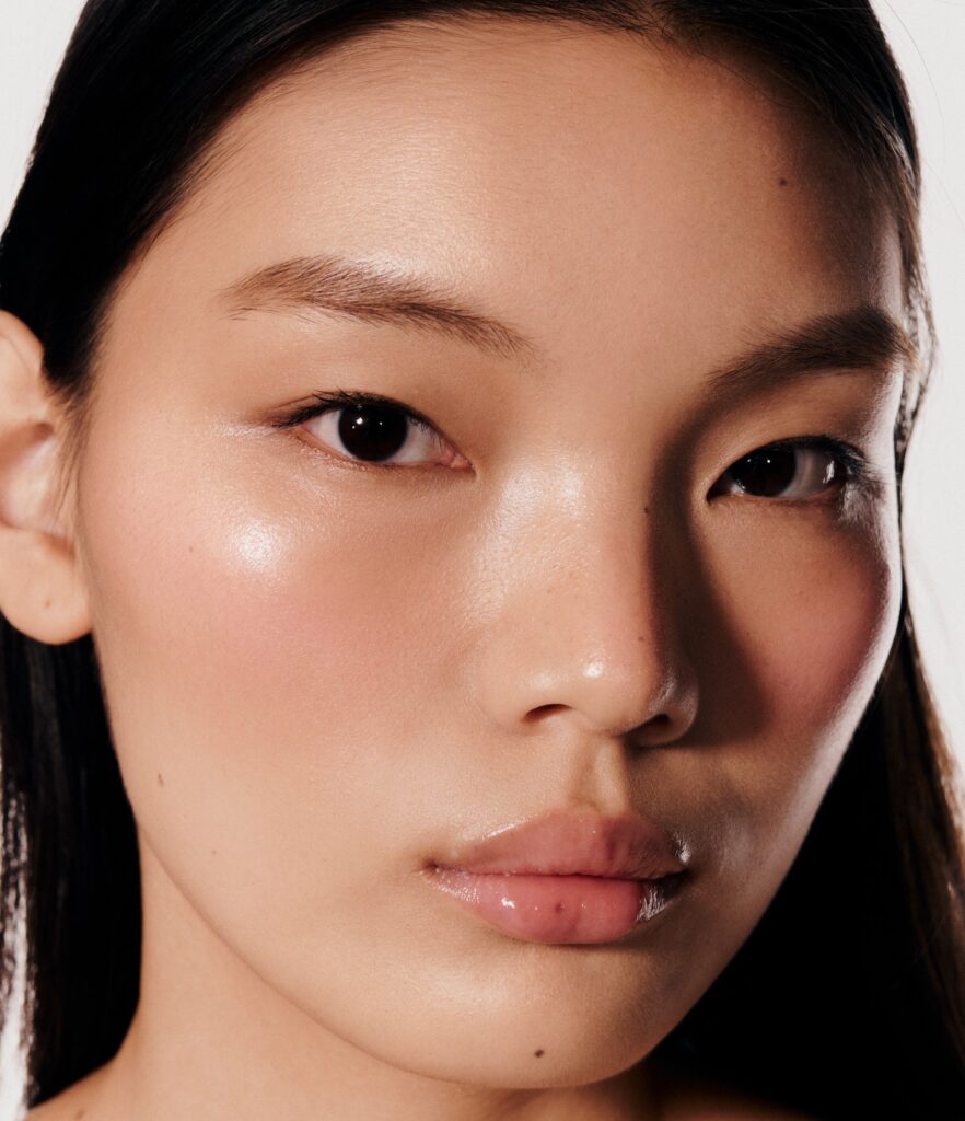 Highlight Milk applied on skin