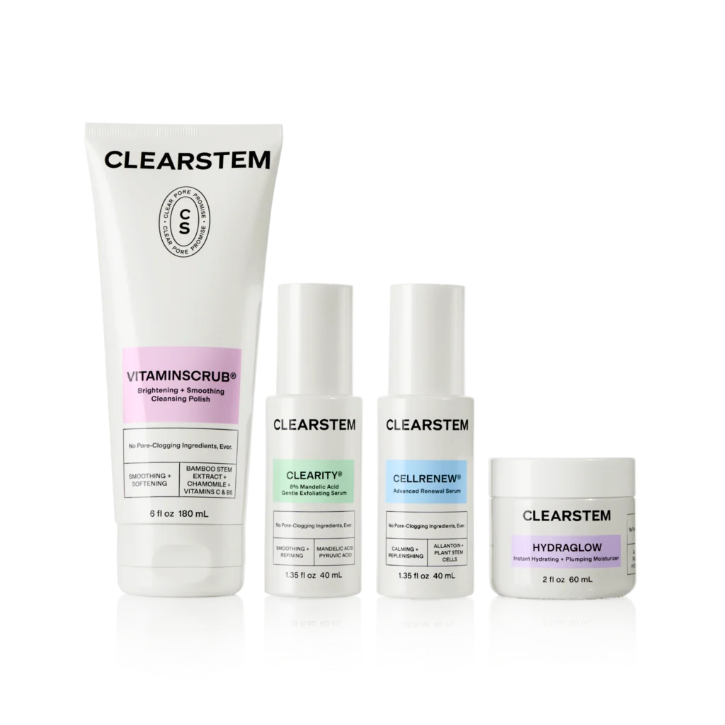 Clearstem clear skin routine anti acne aging set