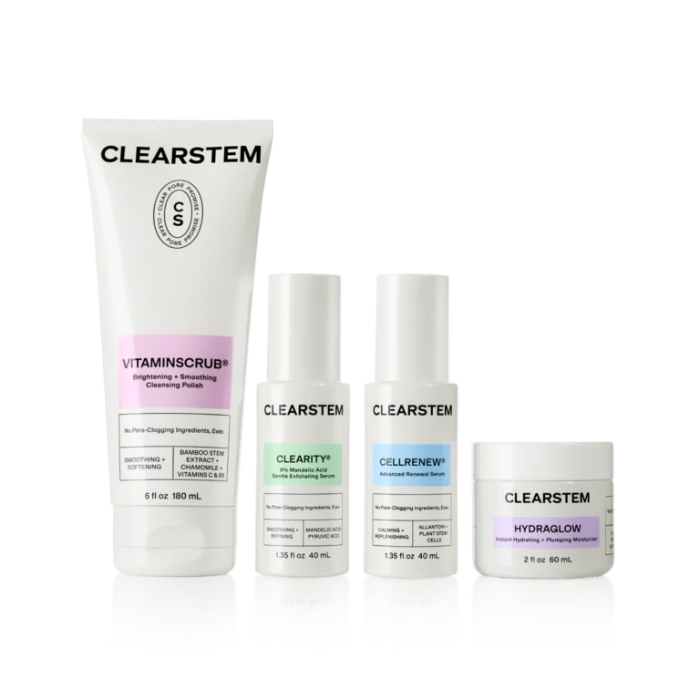 Clearstem clear skin routine anti acne aging set