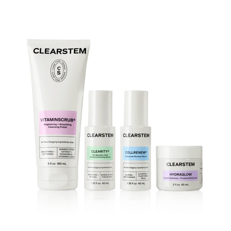 Clearstem clear skin routine anti acne aging set