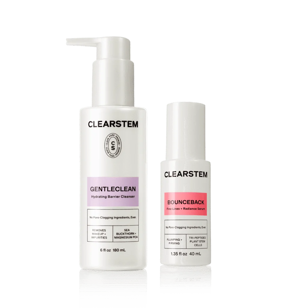 Clearstem skincare bundle gentleclean bounceback