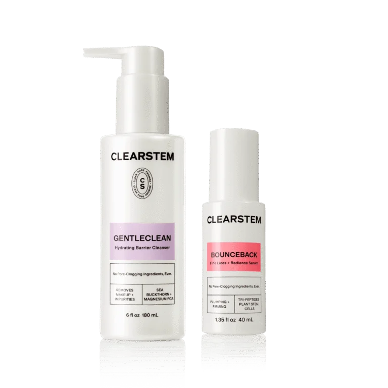 Clearstem skincare bundle gentleclean bounceback